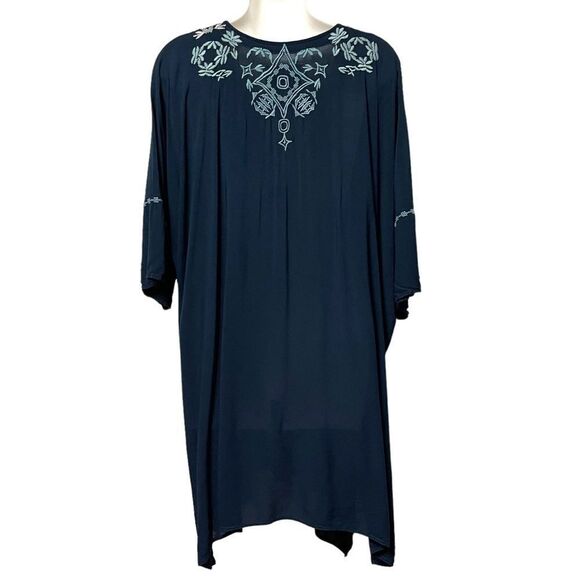 JOHNNY WAS BIYA Boho Embroidered Tunic Top XL - Picture 6 of 9